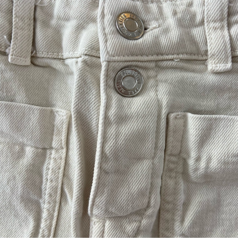 Zara Kids Off White Denim Jean Shorts Size 10 Kids - Picture 4 of 7